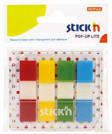 STICK'N ZAKŁADKI INDEKSUJĄCE W PODAJNIKU 45x12 MM