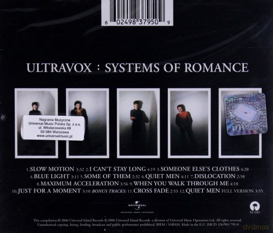 Ultravox: Systems Of Romance [CD]