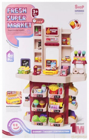 Supermarket Wózek z Akcesoriami Mega Creative 568621