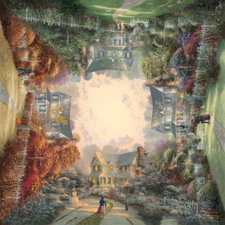 Puzzle 1000 El. Thomas Kinkade Ogród Wiktoriański (Kwadratowe) [PUZZLE]