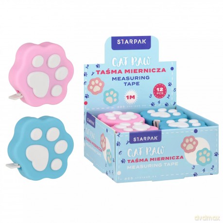 Taśma Miernicza 1m Kocie Łapki Mix Starpak 563062