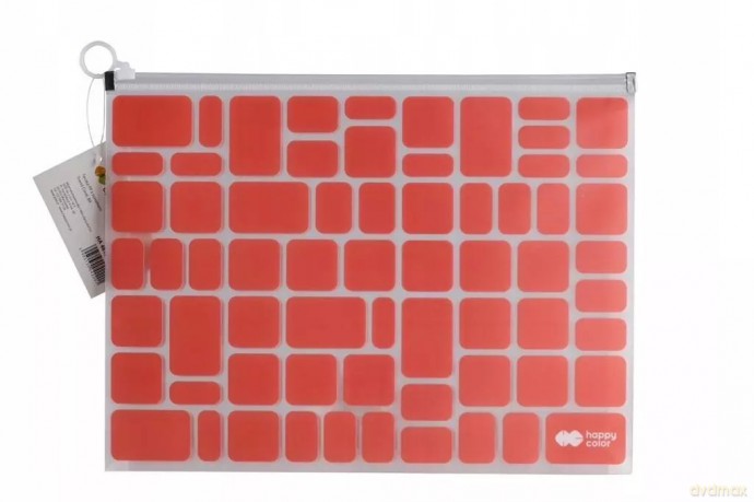 Teczka B4 PP z suwakiem Trend Coral HAPPY COLOR [KALENDARZ]