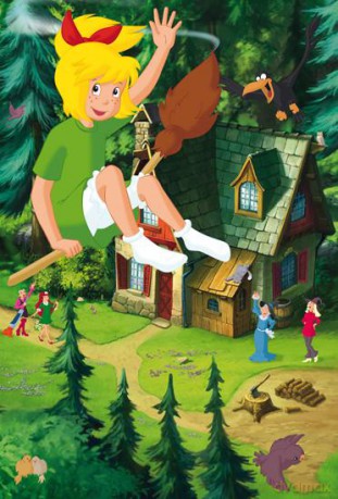 Puzzle 150 El. Bibi Blocksberg Lot Nad Domem [PUZZLE]