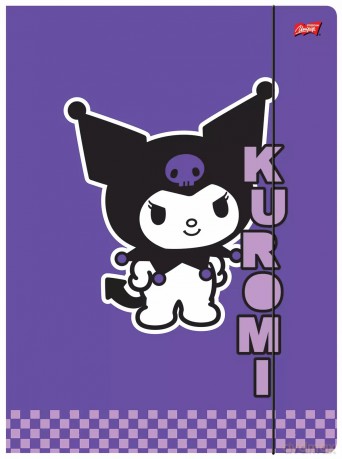 Teczka z gumką A4 300 g/m2. Kuromi Black
