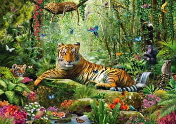 Puzzle 1500 El. Tygrysy W Dżungli [PUZZLE]