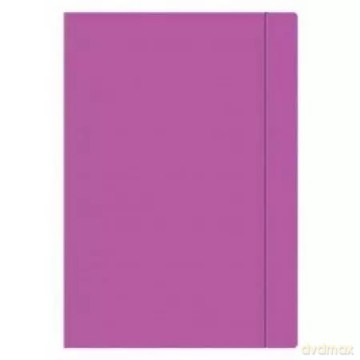 Teczka z gumką Papierowa A4 Fiolet Fluo Interdruk 213129