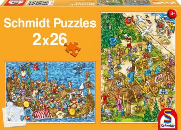 Puzzle 2 X 26 El. Wśród Wikingów [PUZZLE]