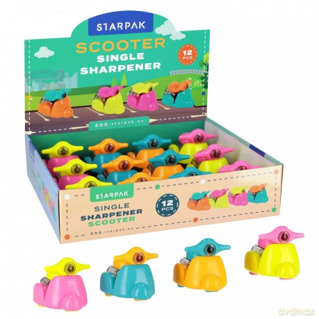 Temperówka plastikowa Pojedyncza Skuter Display A 12 Starpak 540809