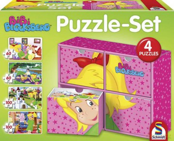 Puzzle 2 X 60 El. + 2 X 100 El. Set - Bibi Blocksberg [PUZZLE]