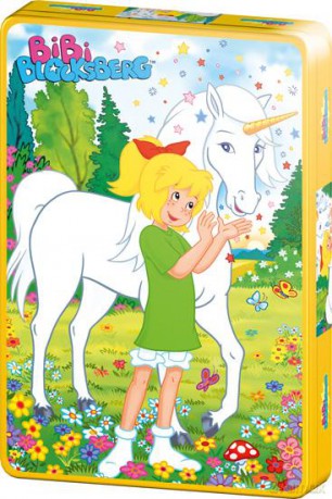Puzzle 200 El. W Met. Puszce - Bibi Blocksberg Bibi I Jednorożec [PUZZLE]