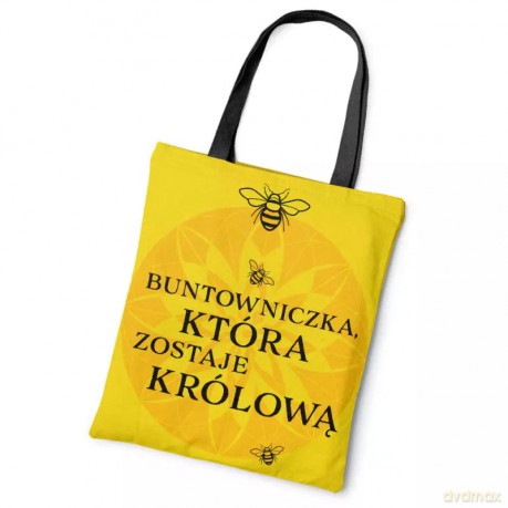 Torba bawełniana Buntowniczka, Koniec Maskarady, Czas Żniw, Samantha Shannon, 43x40 cm