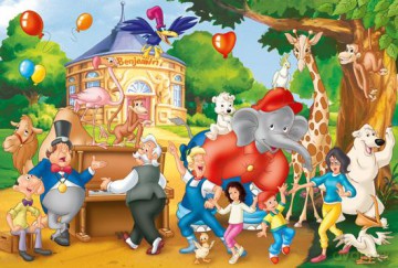 Puzzle 40 El. Słoń Benjamin Festyn W Zoo [PUZZLE]