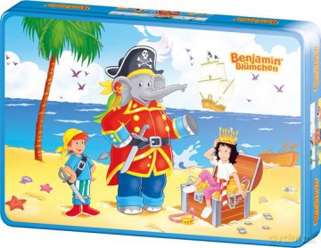 Puzzle 40 El. W Met. Puszce - Słoń Benjamin Pirat [PUZZLE]