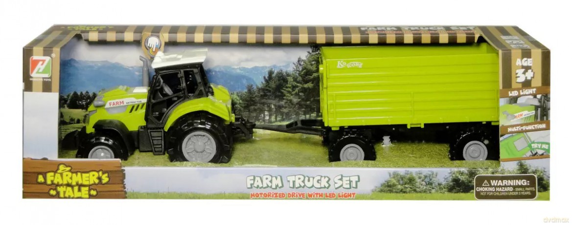 Traktor z przyczepą napęd św/dźw G8218 06469
