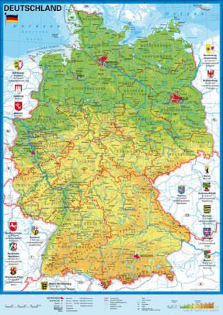 Puzzle 500 El. Mapa Niemiec [PUZZLE]