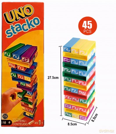 UNO gra Stacko Jenga Block Game 43535 /4