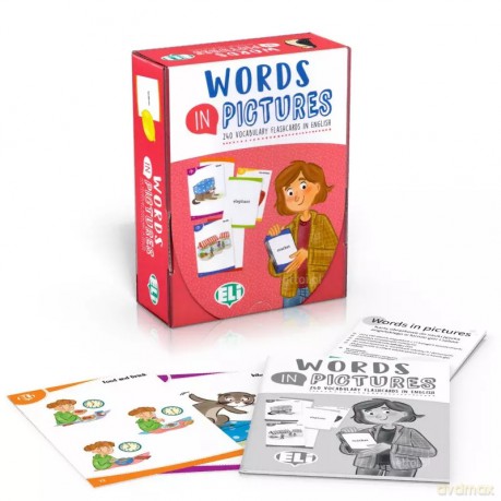 Words in Pictures: karty obrazkowe z grami językowymi do nauki angielskiego + e-flashcards + audio OOS [KSIĄŻKA]
