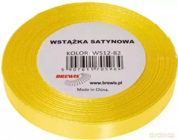Wstążka satynowa kanarkowy 38mm x 32m