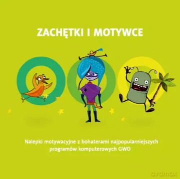 Zachętki i motywce z bohaterami multimediów GWO. Część 3 - 192 naklejki [KSIĄŻKA]