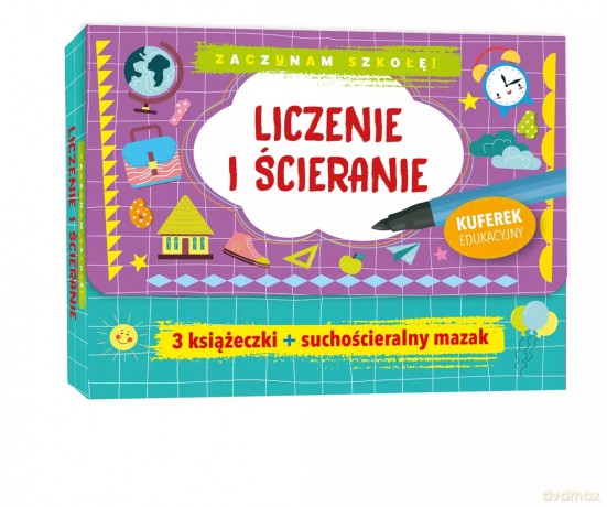 Zaczynam szkołę! Liczenie i ścieranie [KSIĄŻKA]