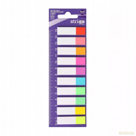 Zakładki indeksujące papierowe Strigo 45x12