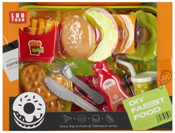Zestaw Kuchenny z Akcesoriami Fast Food Mega Creative 571643