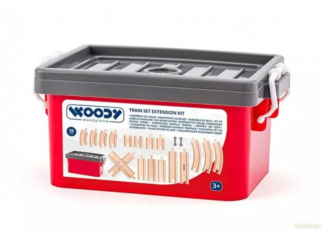 Zestaw torów w pudełku, 20 szt. 92108 Woody