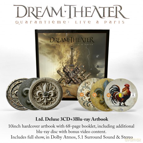 Dream Theater: Quarantieme: Live a Paris [3CD]+[3xBlu-Ray]
