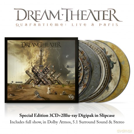 Dream Theater: Quarantieme: Live a Paris [3CD]+[2xBlu-Ray]