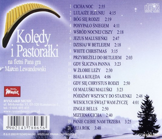 Marcin Lewandowski: Kolędy i Pastorałki na fletni Pana [CD]