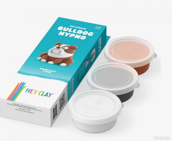 Hey Clay Fig Psi Przyjaciele Bulldog 3pak