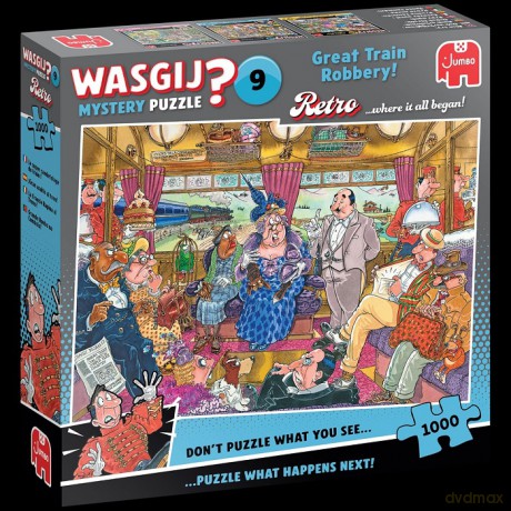 JUMBO 1000 el. Wasgij Retro Napad Na Pociąg [PUZZLE]