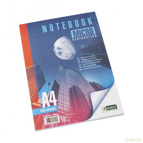 Blok Biurowy D.Rect Mikroperforacja A4 100 Ark. Kratka