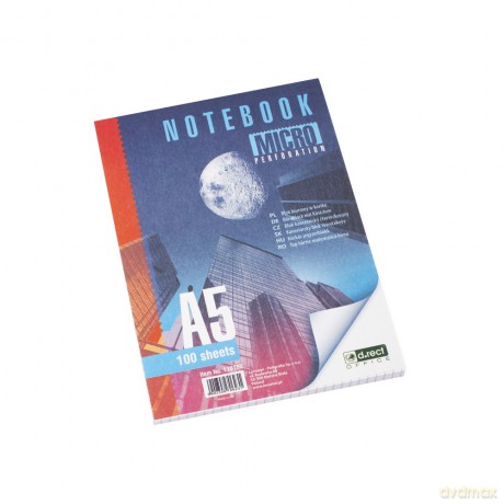Blok Biurowy D.Rect Mikroperforacja A5 100 Ark. Kratka