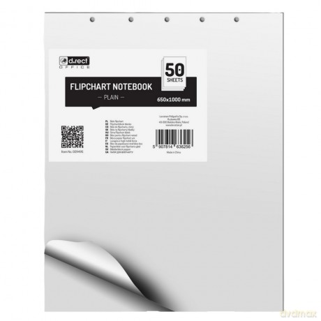 Blok Flipchart D.Rect 650x1000 Gładki 50 Arkuszy