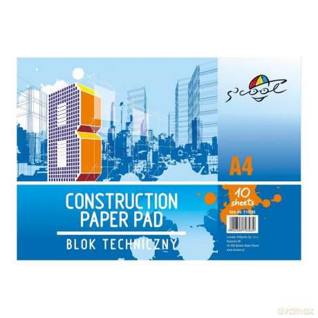 Blok Techniczny Scool A4 10k 160gsm
