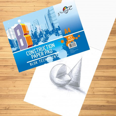 Blok Techniczny Scool A4 10k 160gsm