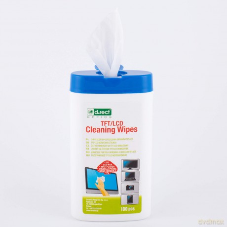 Chusteczki D.Rect Do Czyszczenia Ekranów Tft/Lcd 100 Szt