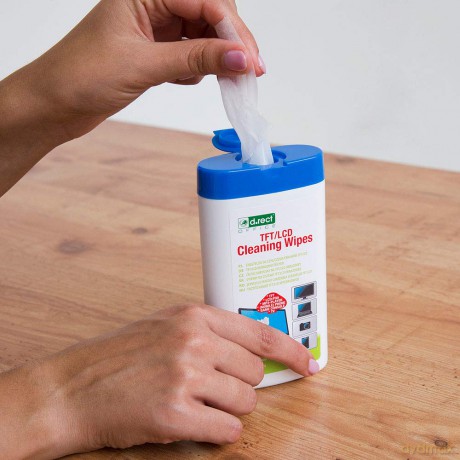 Chusteczki D.Rect Do Czyszczenia Ekranów Tft/Lcd 100 Szt