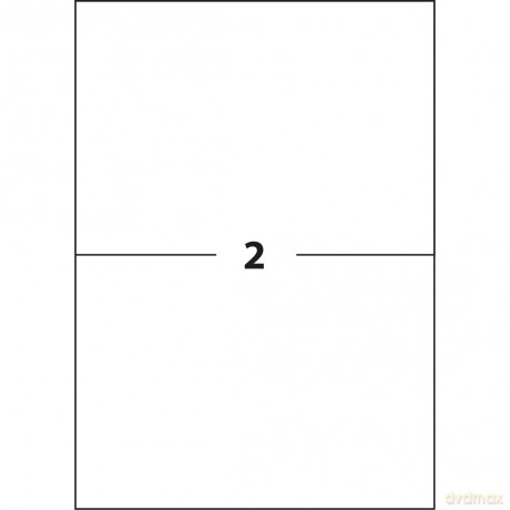 Etykieta Samoprzylepna D.Rect A4 2szt 210x148 100ark