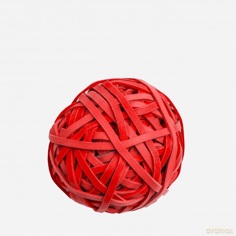 Gumka Recepturka 1.3x4mm Śr. 100 Mm 1000g Czerwona