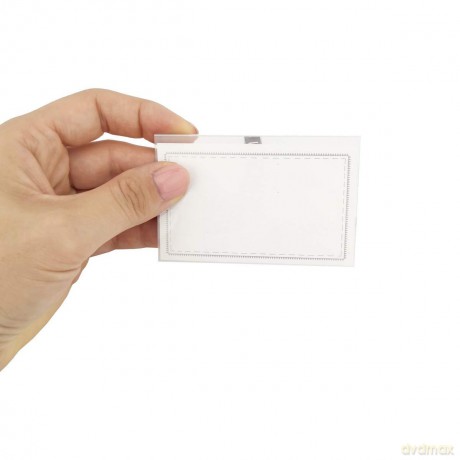 Identyfikator D.Rect Agrafka+Klips 50szt