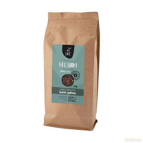Kawa Life Up Helsinki Ziarnista 1000g Bezkofeinowa