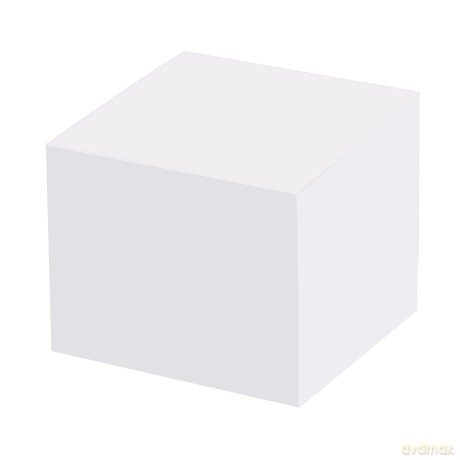 Kostka D.Rect Nieklejona 90x90x90mm Biała