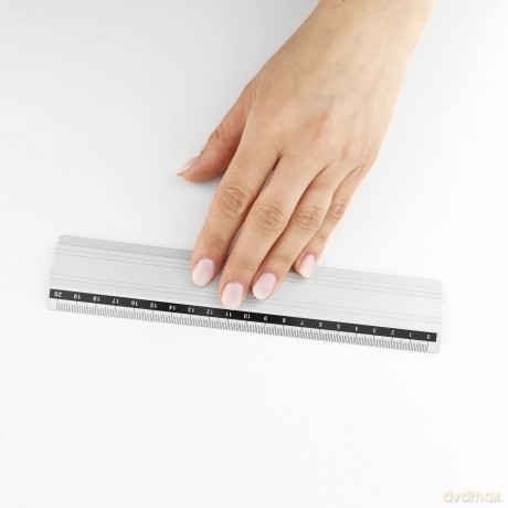 Linijka Aluminiowa D.Rect 20cm Grip