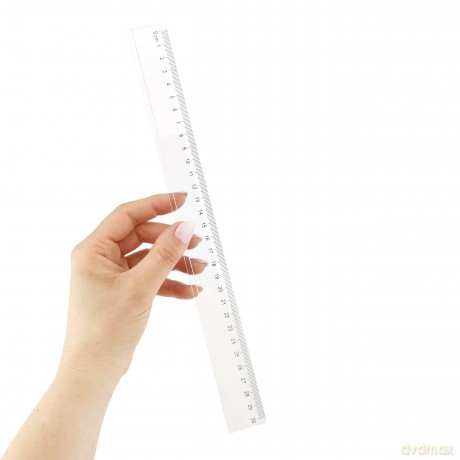 Linijka Plastikowa D.Rect 30cm 24szt