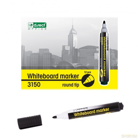 Marker D.Rect 3150 Such.Okr.Czarny 12szt