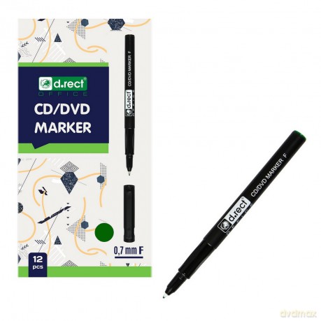 Marker D.Rect Cd 0.7 F Zielony 12szt