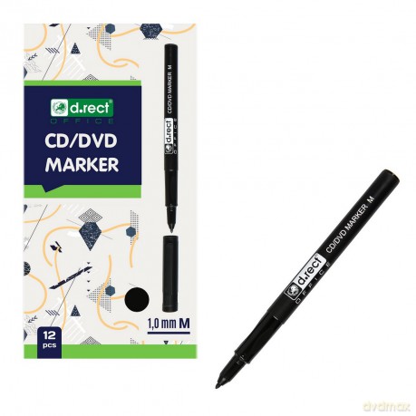 Marker D.Rect Cd 1.0 M Czarny 12szt