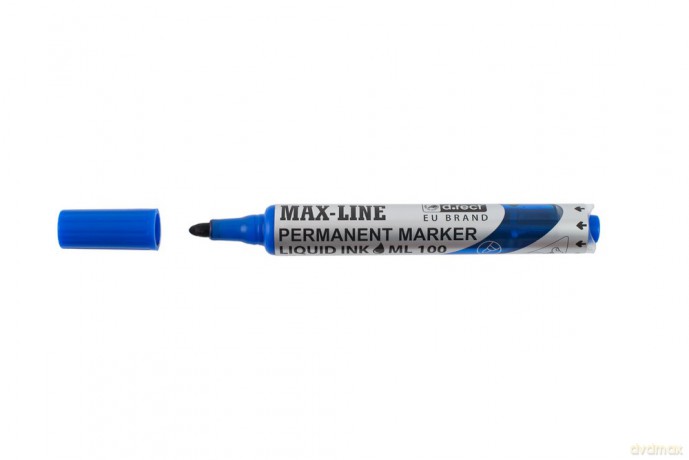 Marker D.Rect Ml100 Okr Permanentny Z Pompką Niebieski 4szt